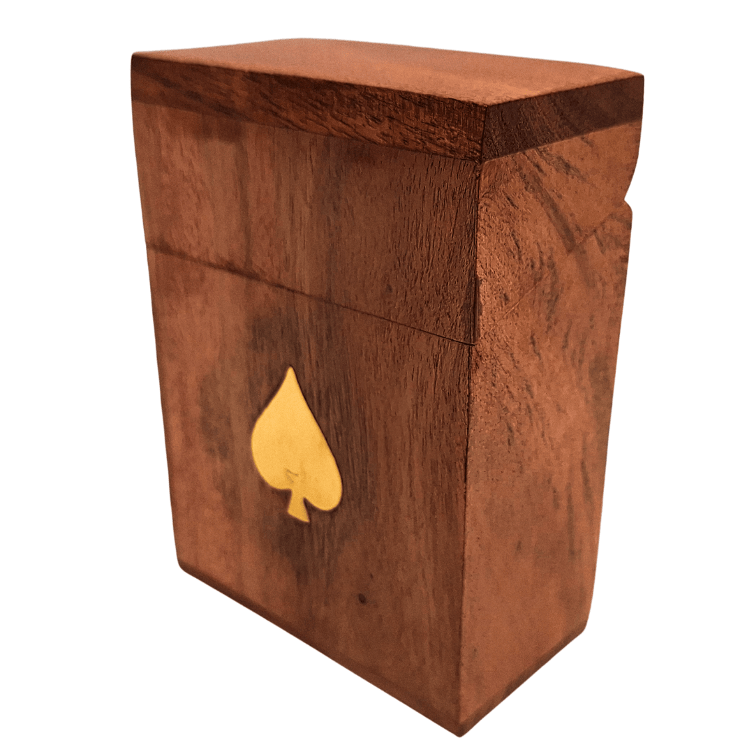 Deck of Cards in a Wooden Box - DNU-2985