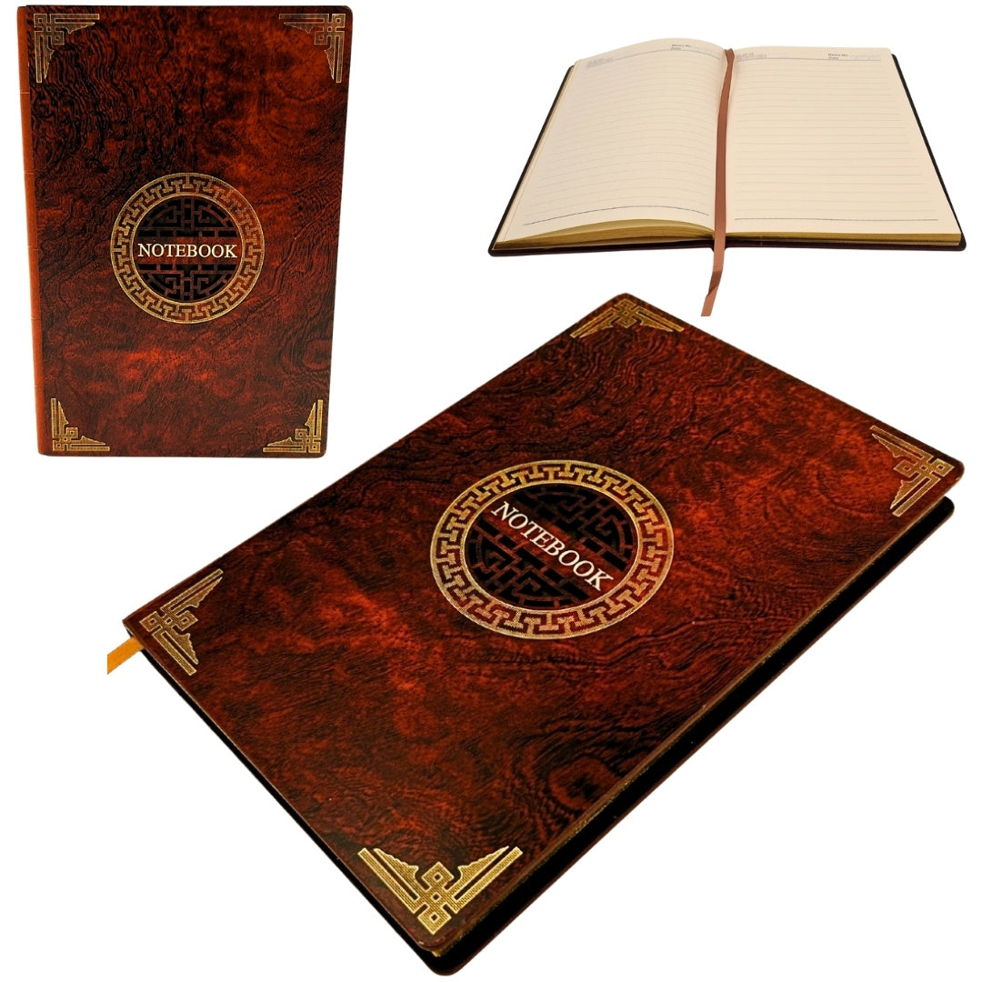 Elegant A5 Notebook with Wooden Cover – EE1
