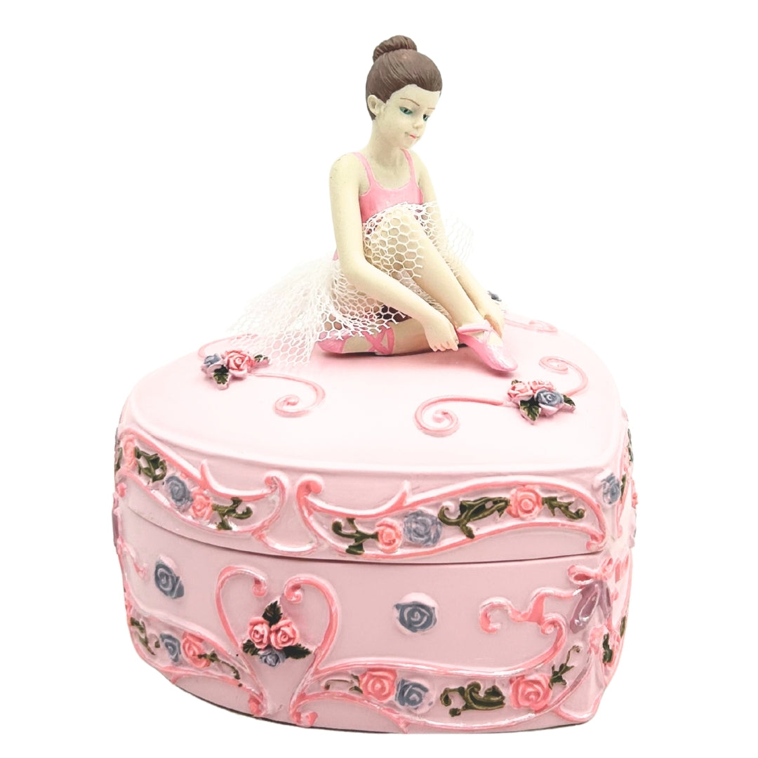 Heart-Shaped Ballerina Music Box, Swan Lake – MP-19031