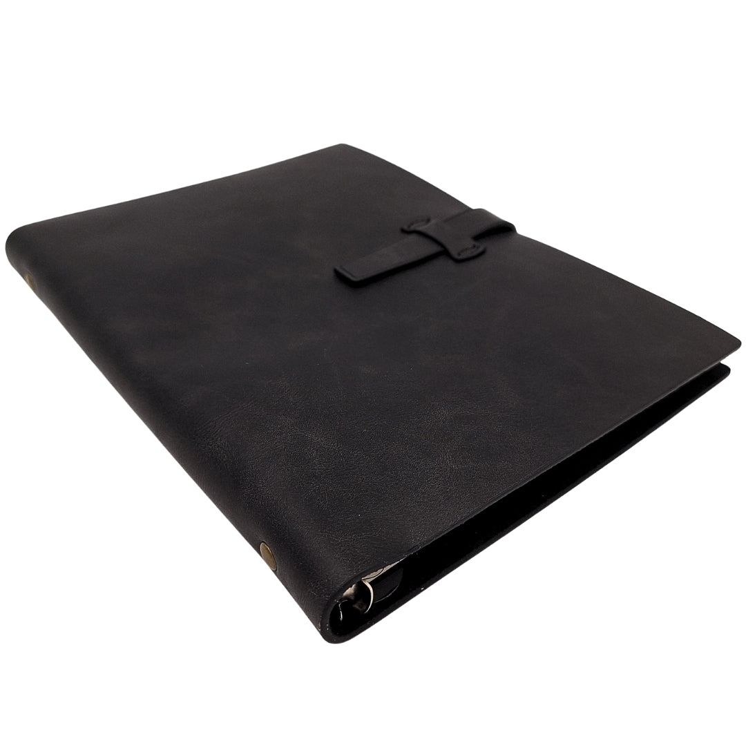 Elegant A5 Vintage Retro Leather Notebook with Closure – Diary Journal – EE4