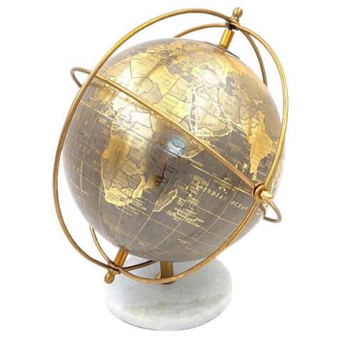 Decorative Globe on a Stone Base GLB-127