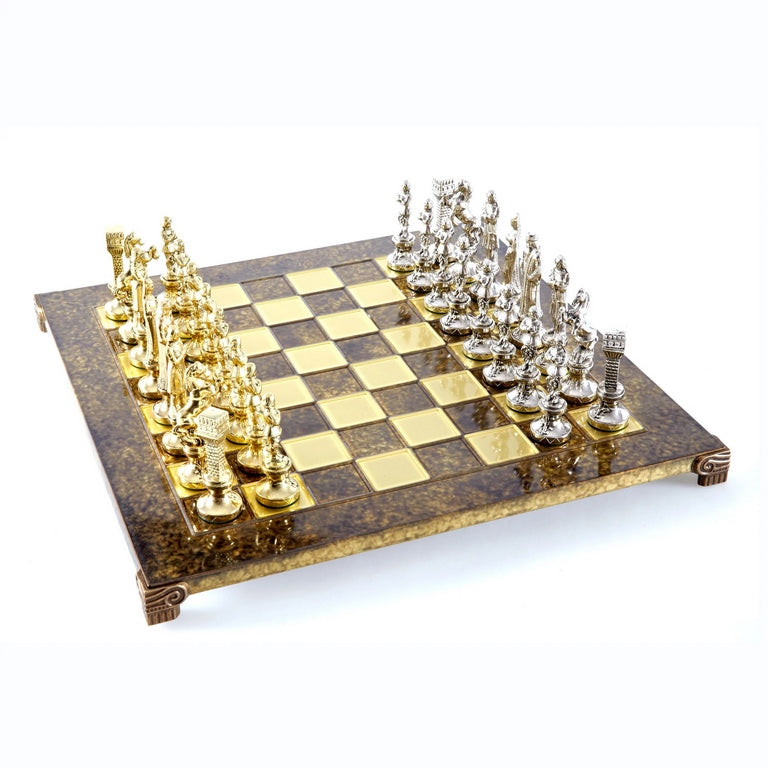 Large Exclusive Chess Set – 36x36 cm – Gold and Silver - Renaissance S9BRGS