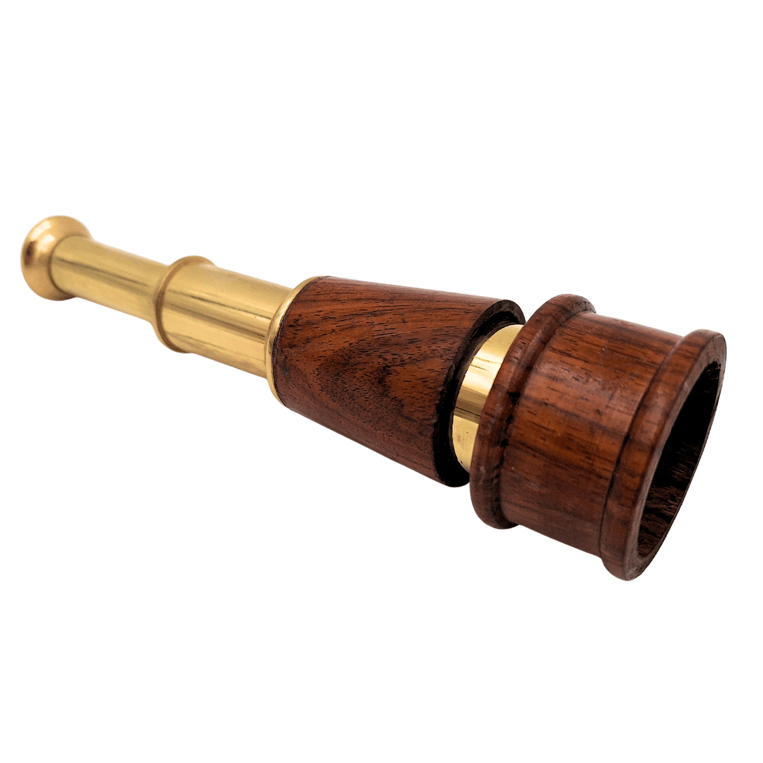 Retro Brass and Wooden Spyglass – HT021