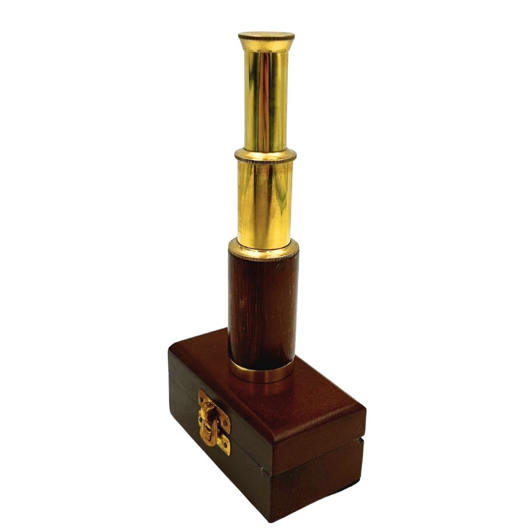 Brass Spyglass in a Wooden Box – HT06