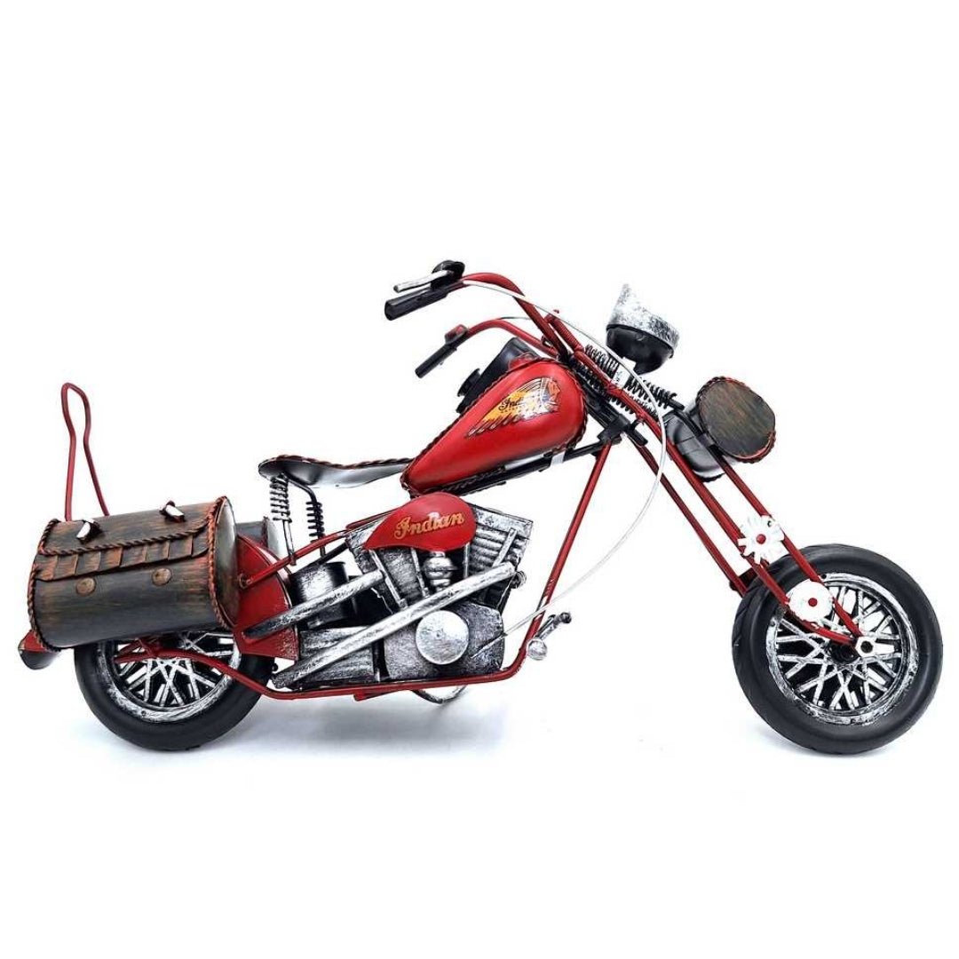 Large Metal Model Classic Motorcycle - 040SMT