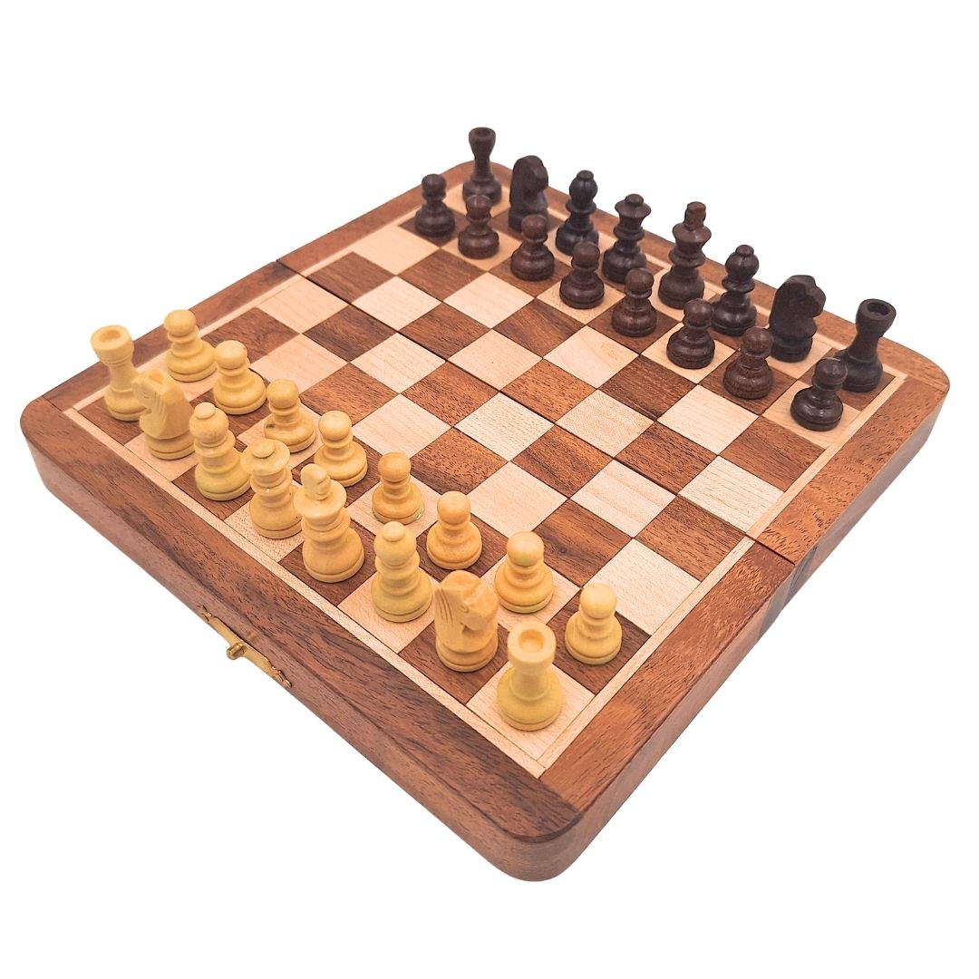 Wooden Magnetic Chess Set - Strategy Game - G201Z