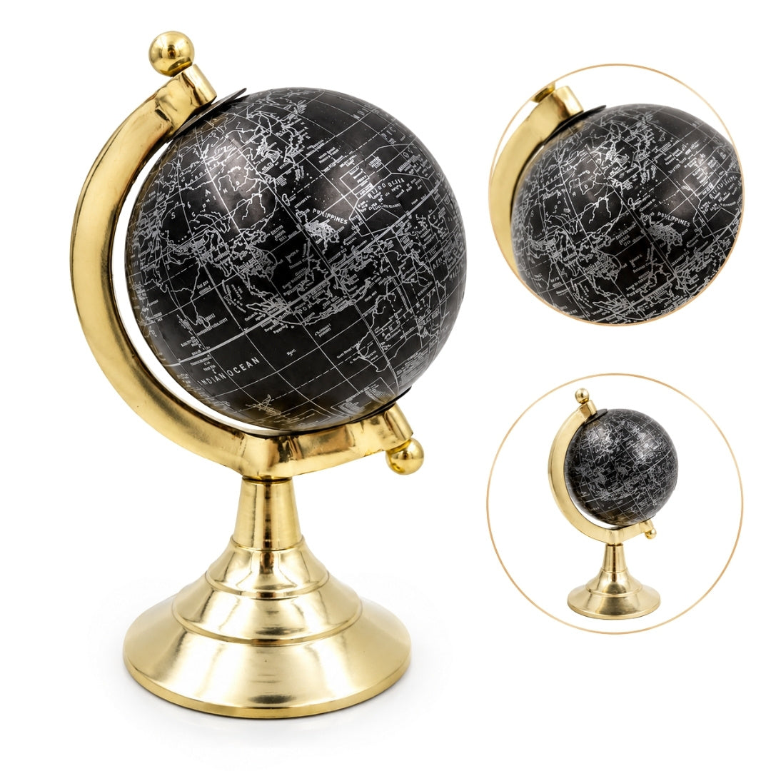 Decorative Globe Black & Gold – MMG004S