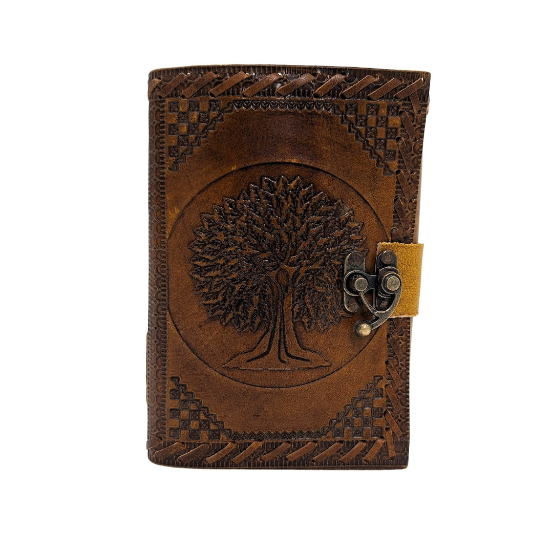 Vintage Retro Leather Notebook 200 Pages – Tree of Life - AH01