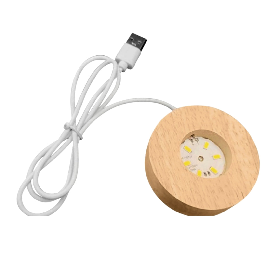 3D Glass Moon Sphere - LED USB Night Light - Desk Gadget
- KKS