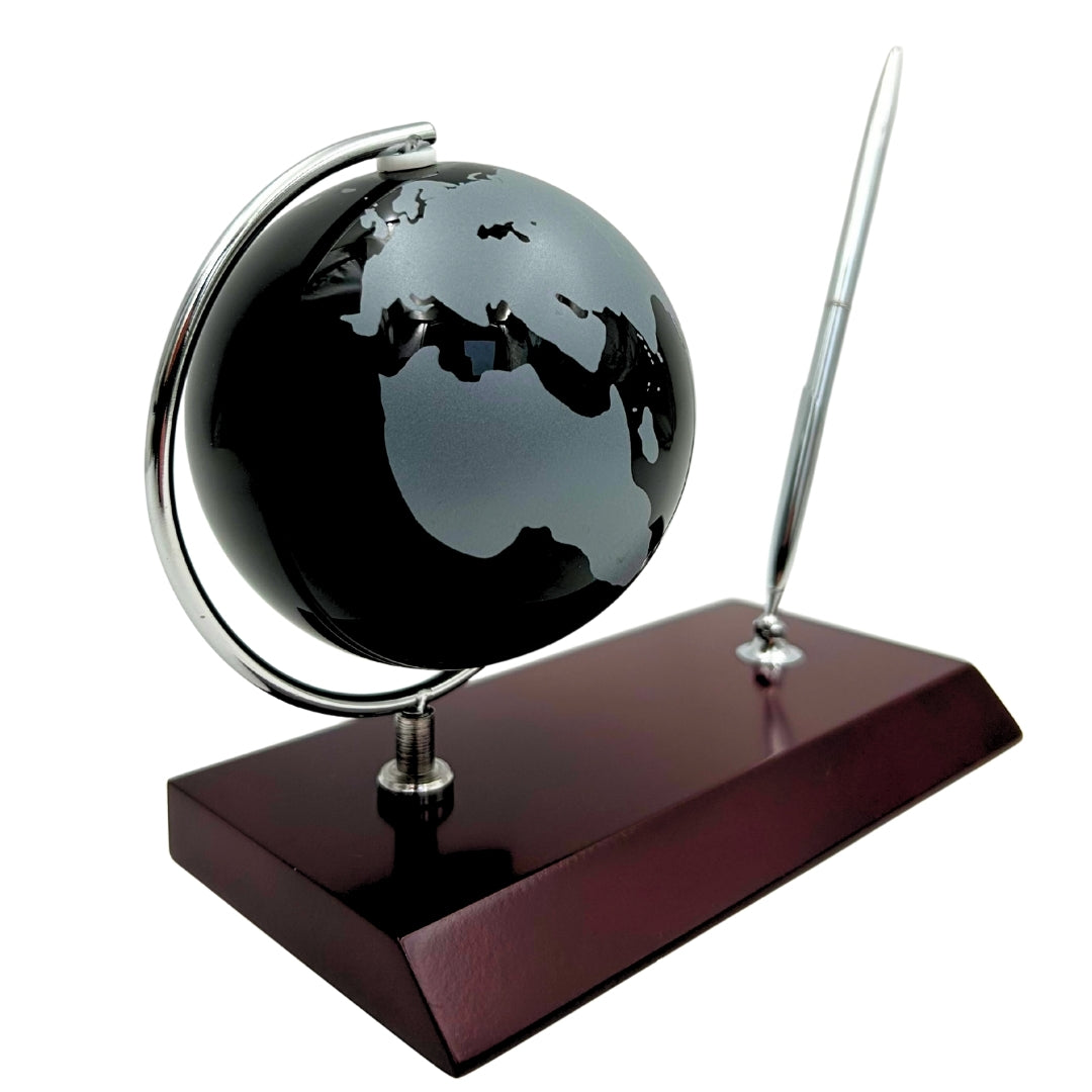 Elegant Decorative Desk Set Globe Pen Holder - Gift for the Boss – WBK