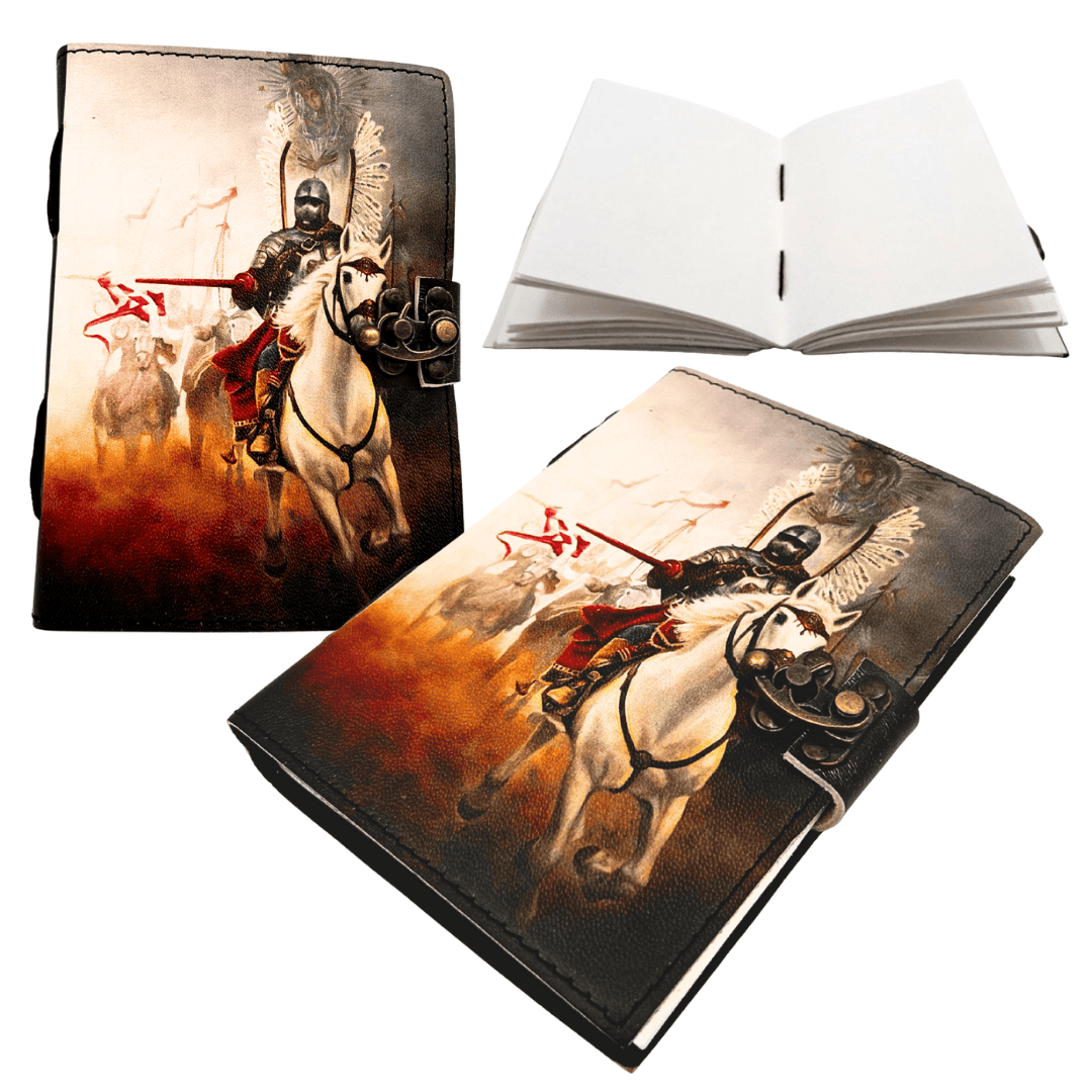 Leather Notebook Hussars Patriotic Diary - 200 pages - AH14