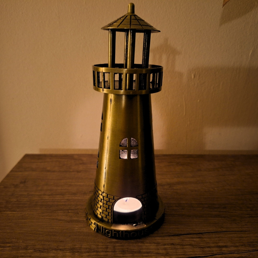 Lighthouse Figurine Tealight Holder 18cm - LT