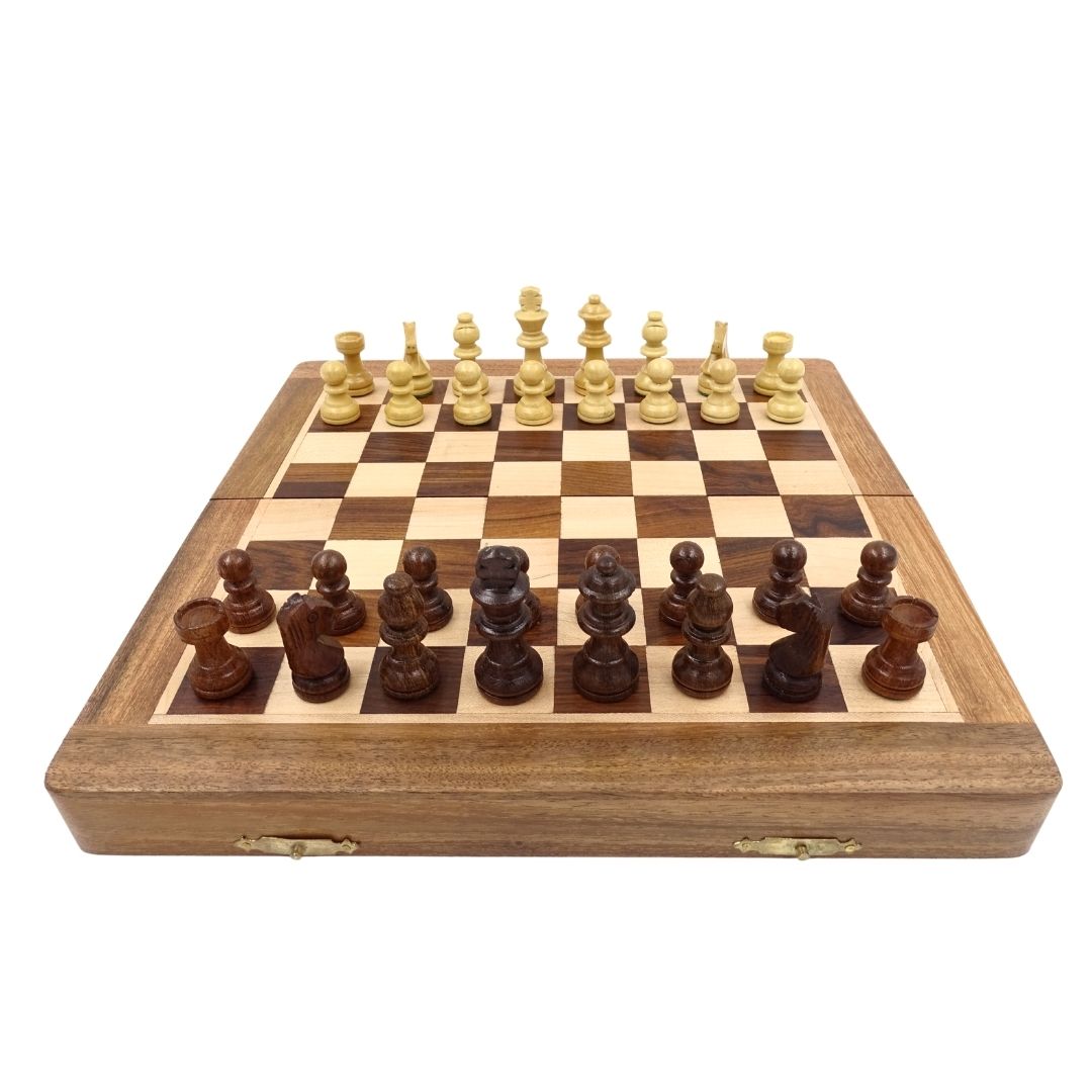 Wooden Magnetic Chess Set 30x30cm Folding - G614