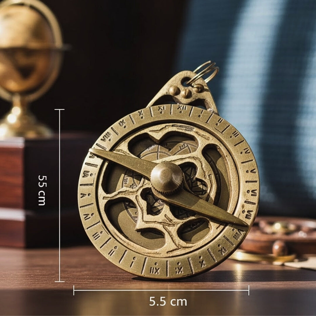 Astrolabe Brass Keychain – KR105