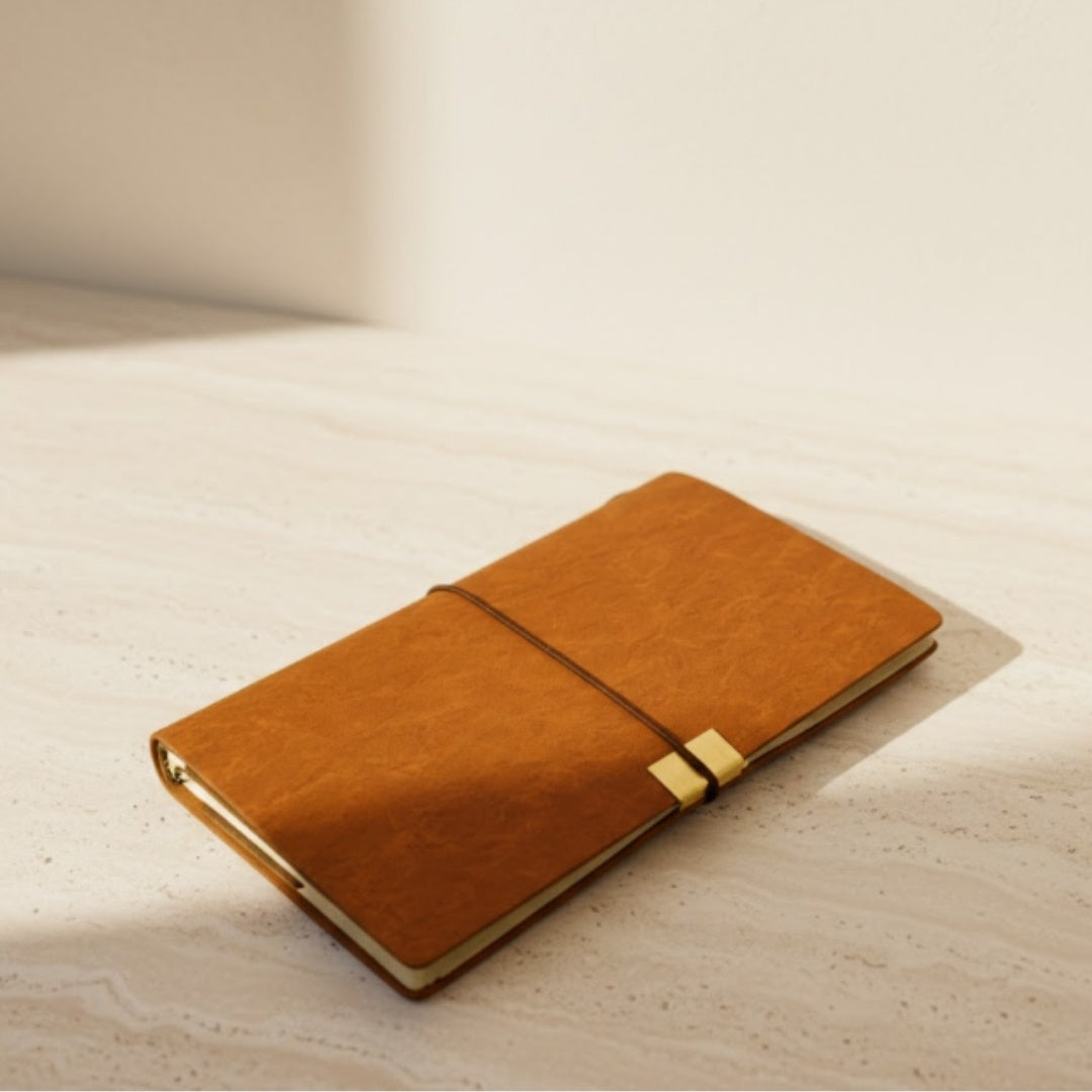 Leather Traveler's Notebook Organizer Business Card Holder Case – EE7