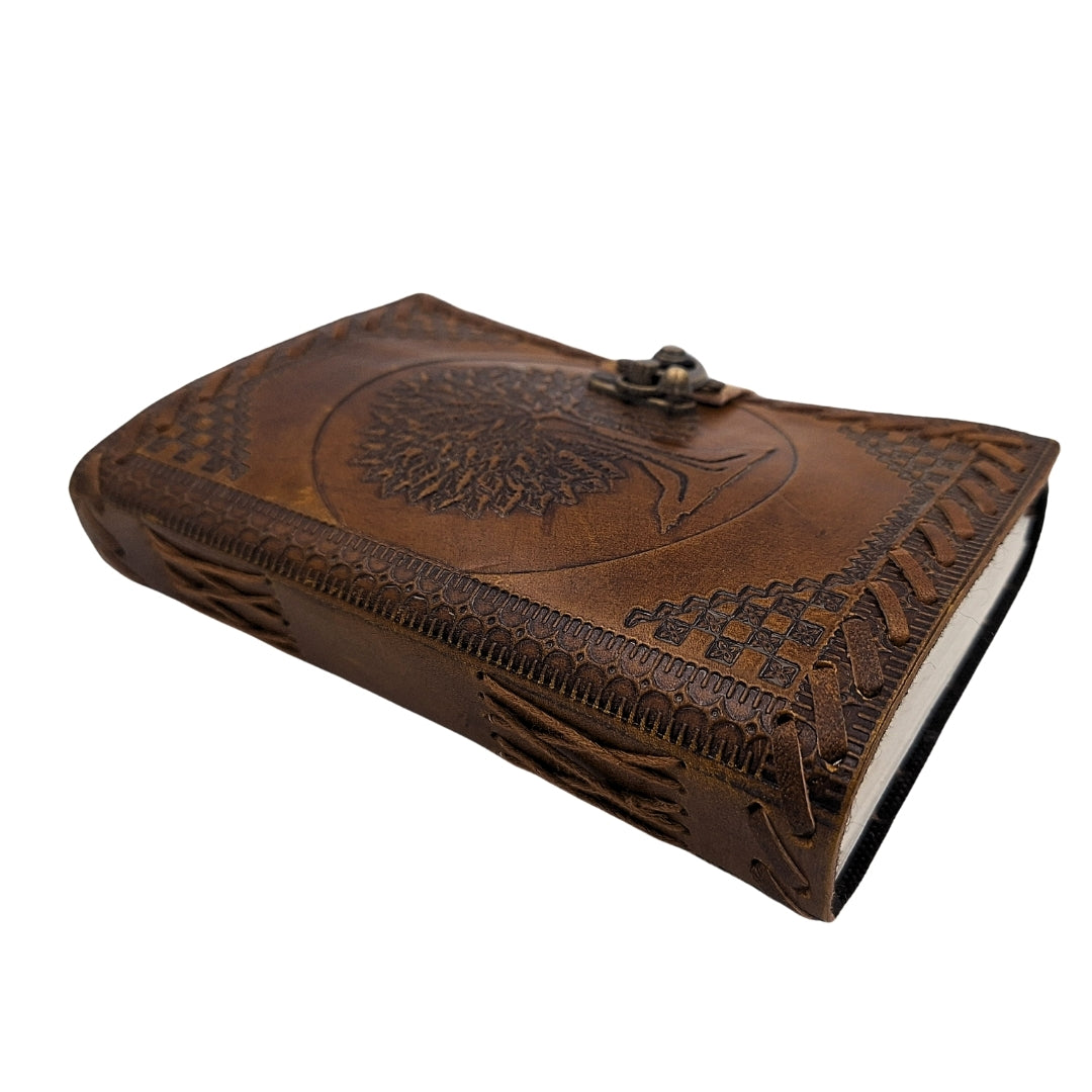 Vintage Retro Leather Notebook 200 Pages – Tree of Life - AH01