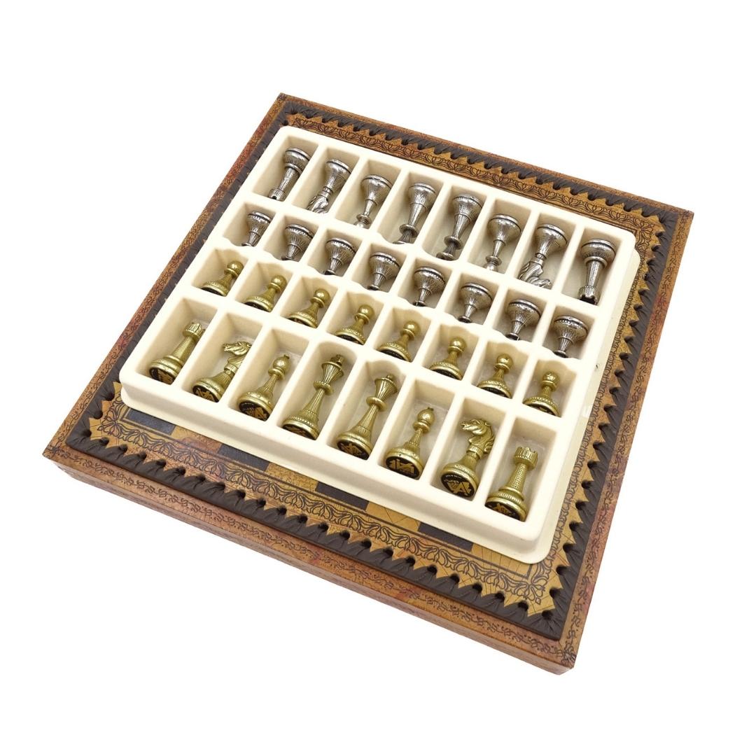 Exclusive Metal Italfama Chess Set 28x28 cm – N035