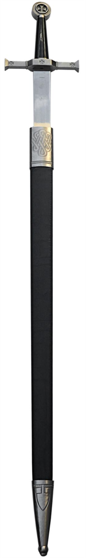 Steel Knight's Sword 84 cm in Scabbard - Replica - SW-114