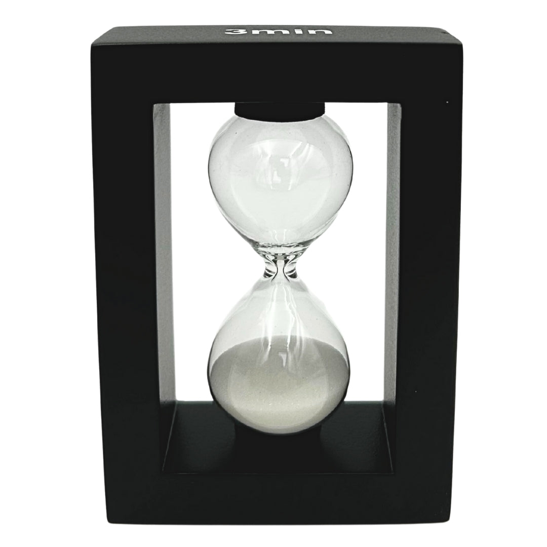 Decorative Desk Set with 3-Minute Hourglass and Pen Holder – 121W