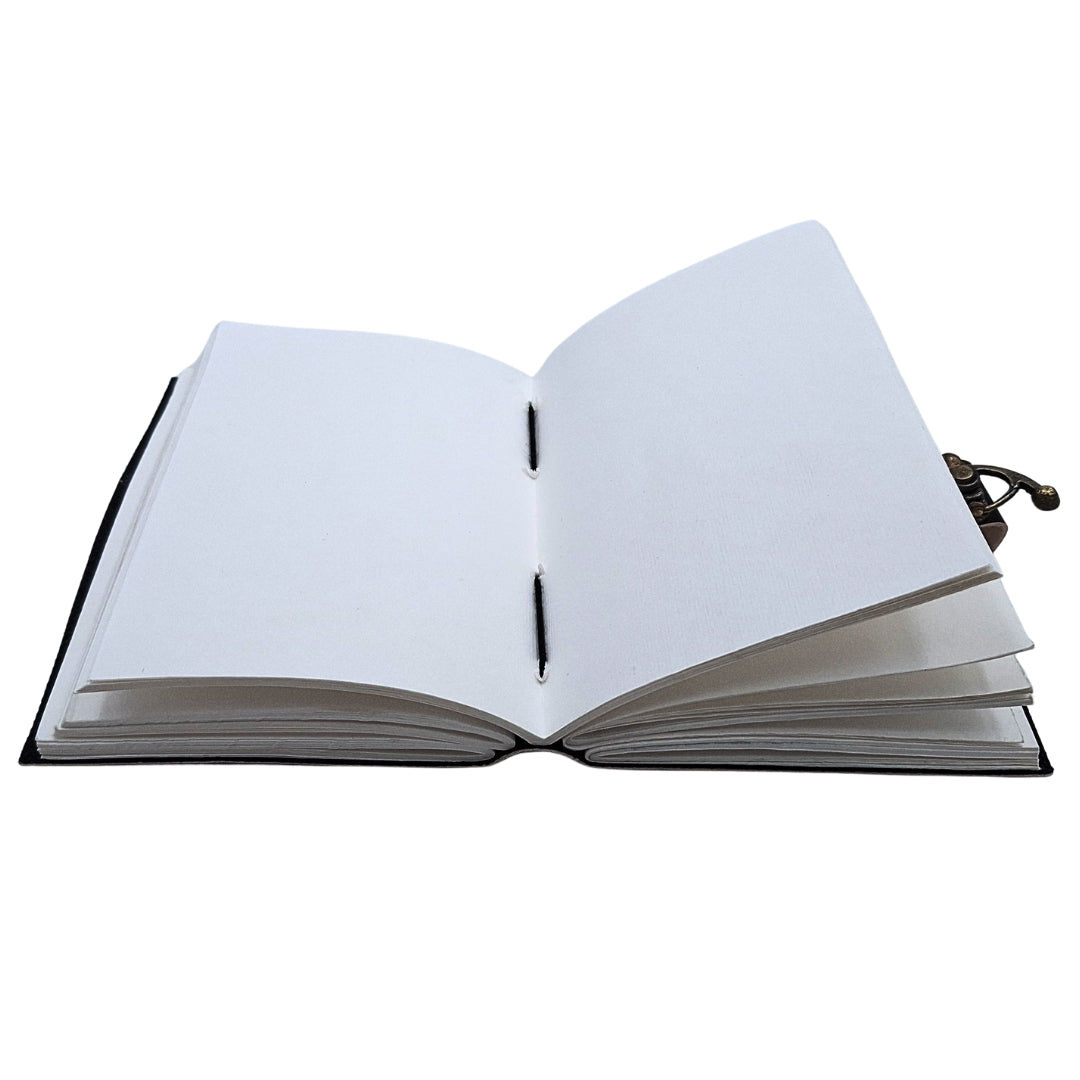 Retro Leather Notebook with Compass Rose – Gift for a Sailor - AH09