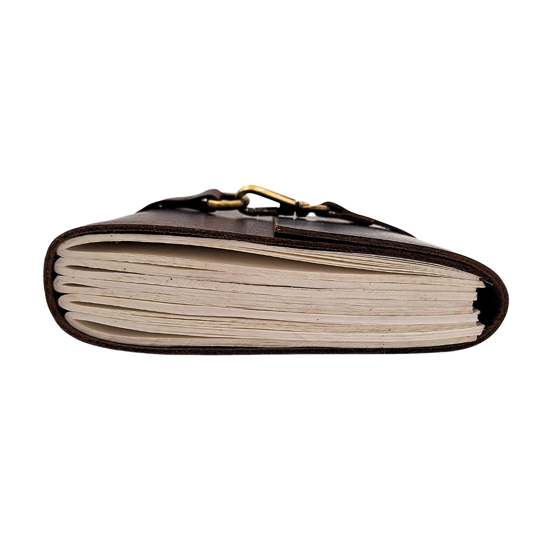 Elegant Retro Leather Notebook 200 Pages Vintage - AH06