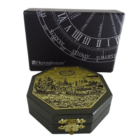 Octagonal sundial and compass H06