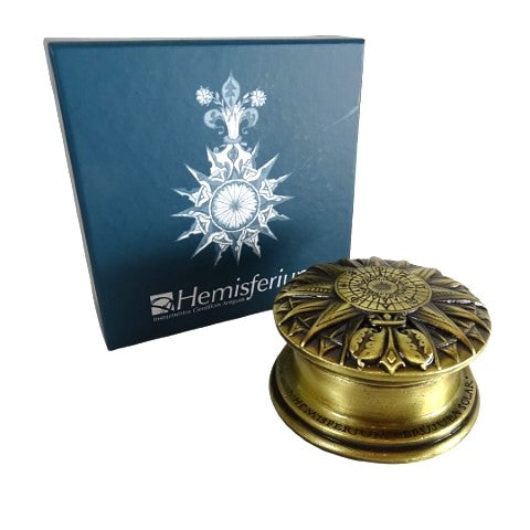 Brass solar compass - Renaissance replica - H40