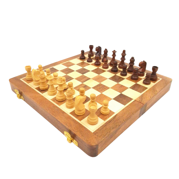 Magnetic Wooden Chess Set 25x25cm - DNU-026