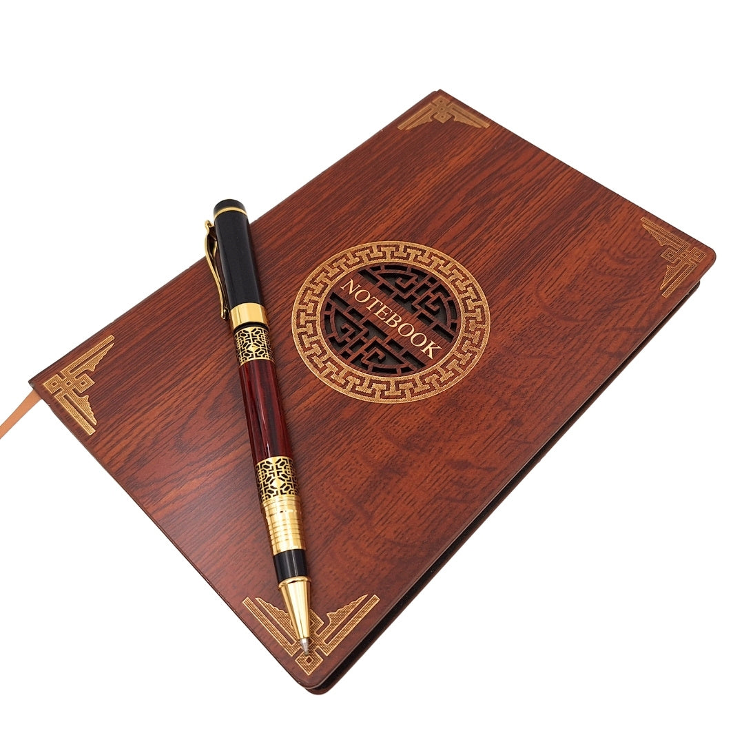 Exclusive Premium Gift Set A5 Wooden Notebook + Pen – EE2