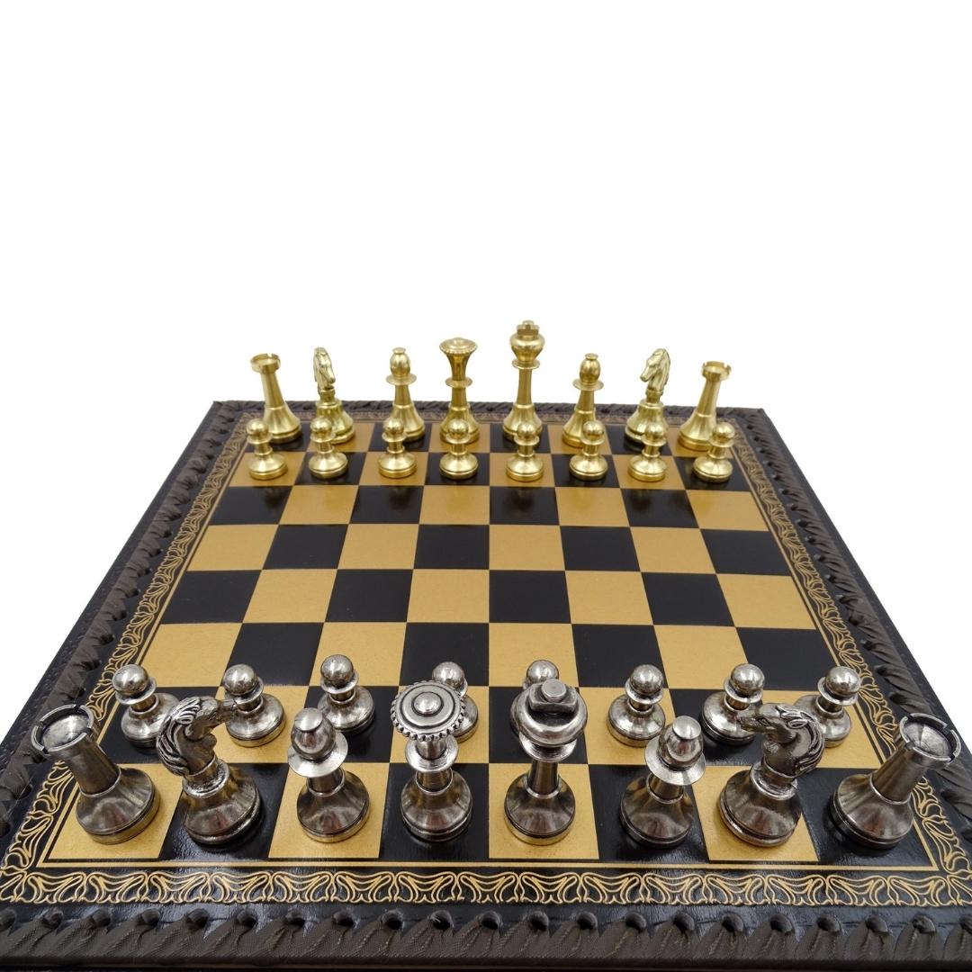 Exclusive Brass Italfama Chess Set 28x28 cm – N001