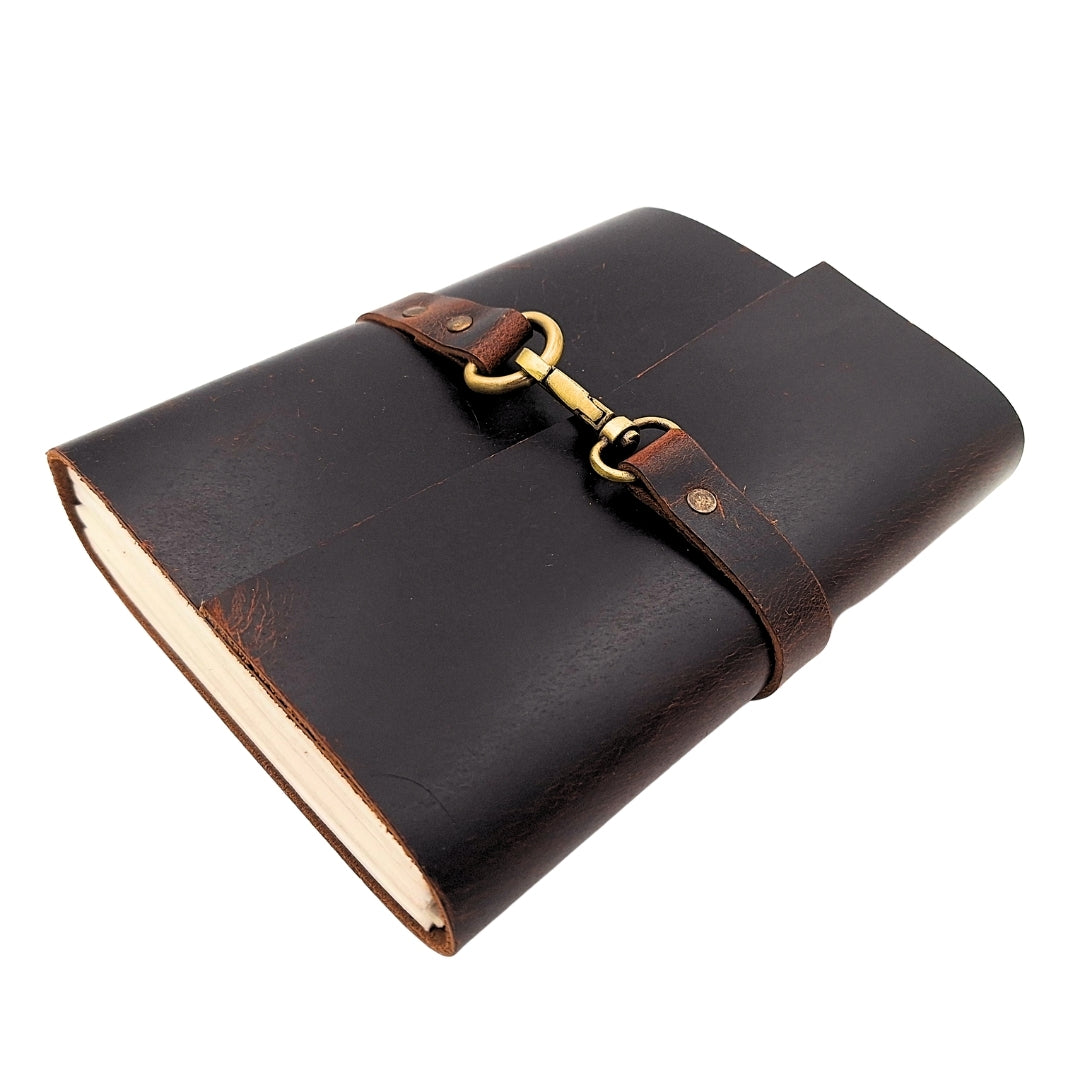 Elegant Retro Leather Notebook 200 Pages Vintage - AH06