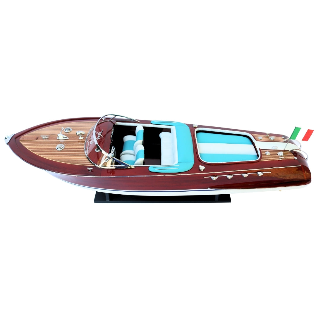Exclusive Reeva Aquarama Motorboat Model 87cm - Large Wooden Model of a Classic Italian Motorboat – 4P-90