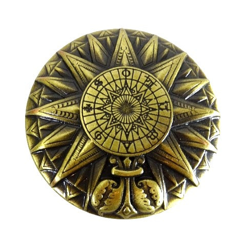 Brass solar compass - Renaissance replica - H40