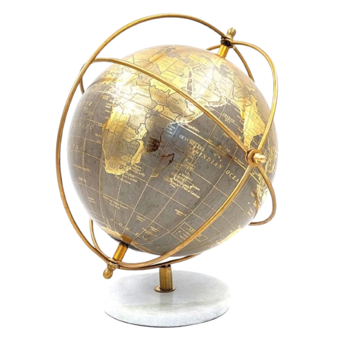 Decorative Globe on a Stone Base GLB-127