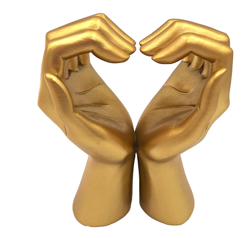 Gold Glamour Decorative Figurine – Heart from Hands
- 44190FJ