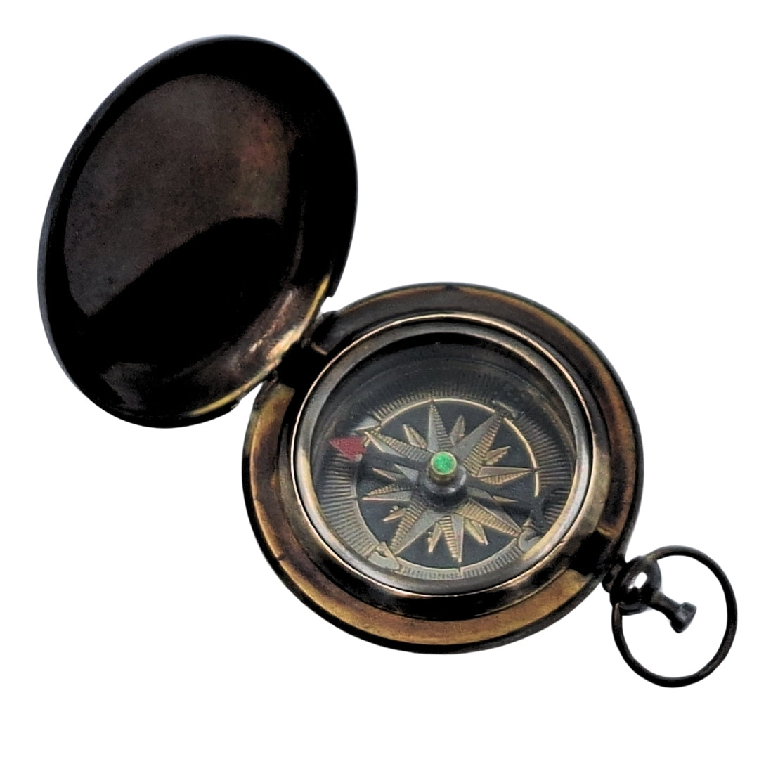 Retro Tourist Compass – Brass – Antique Finish - NC2884