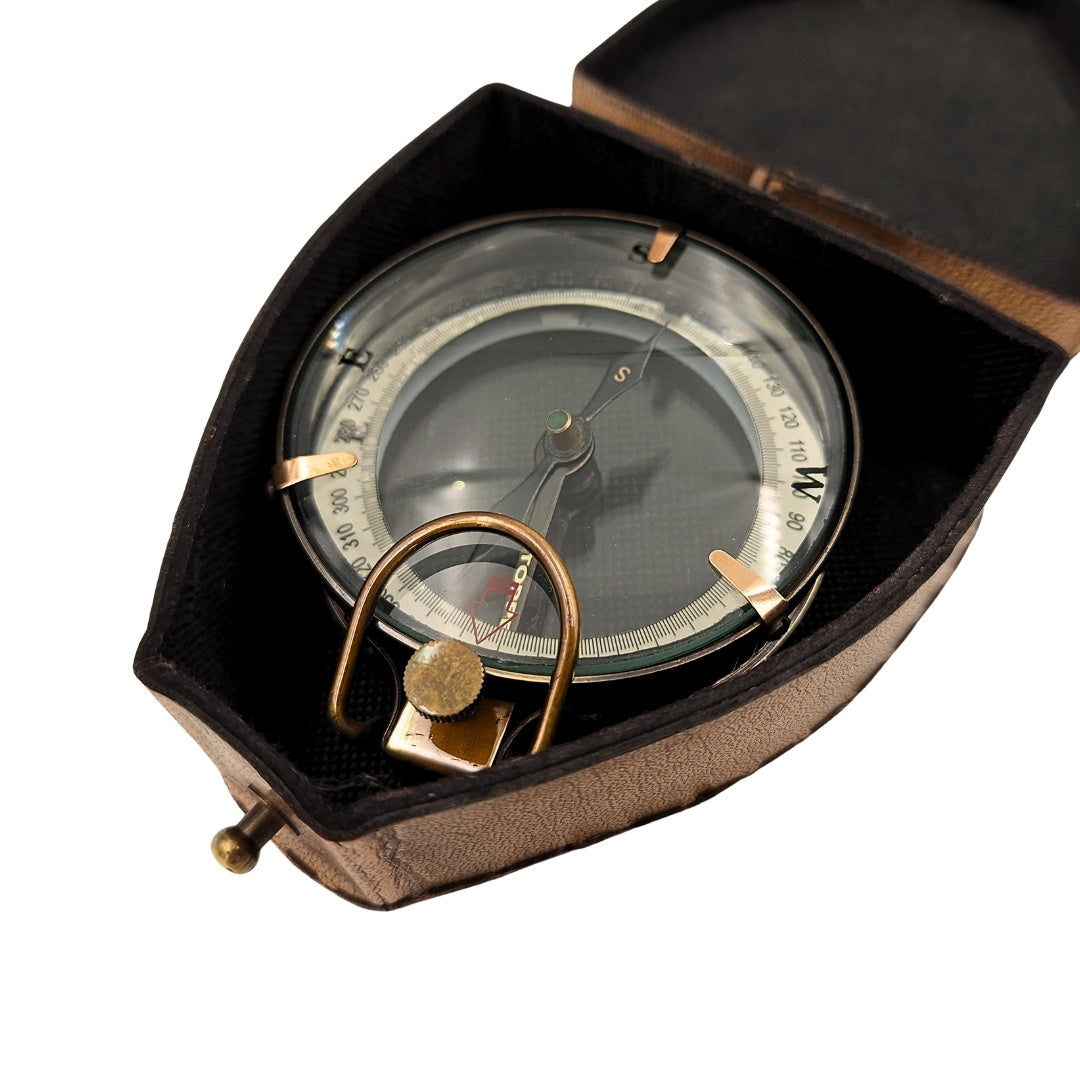 Magnetic Compass - Map Reader in Leather Case – Retro Gadget - NC2929