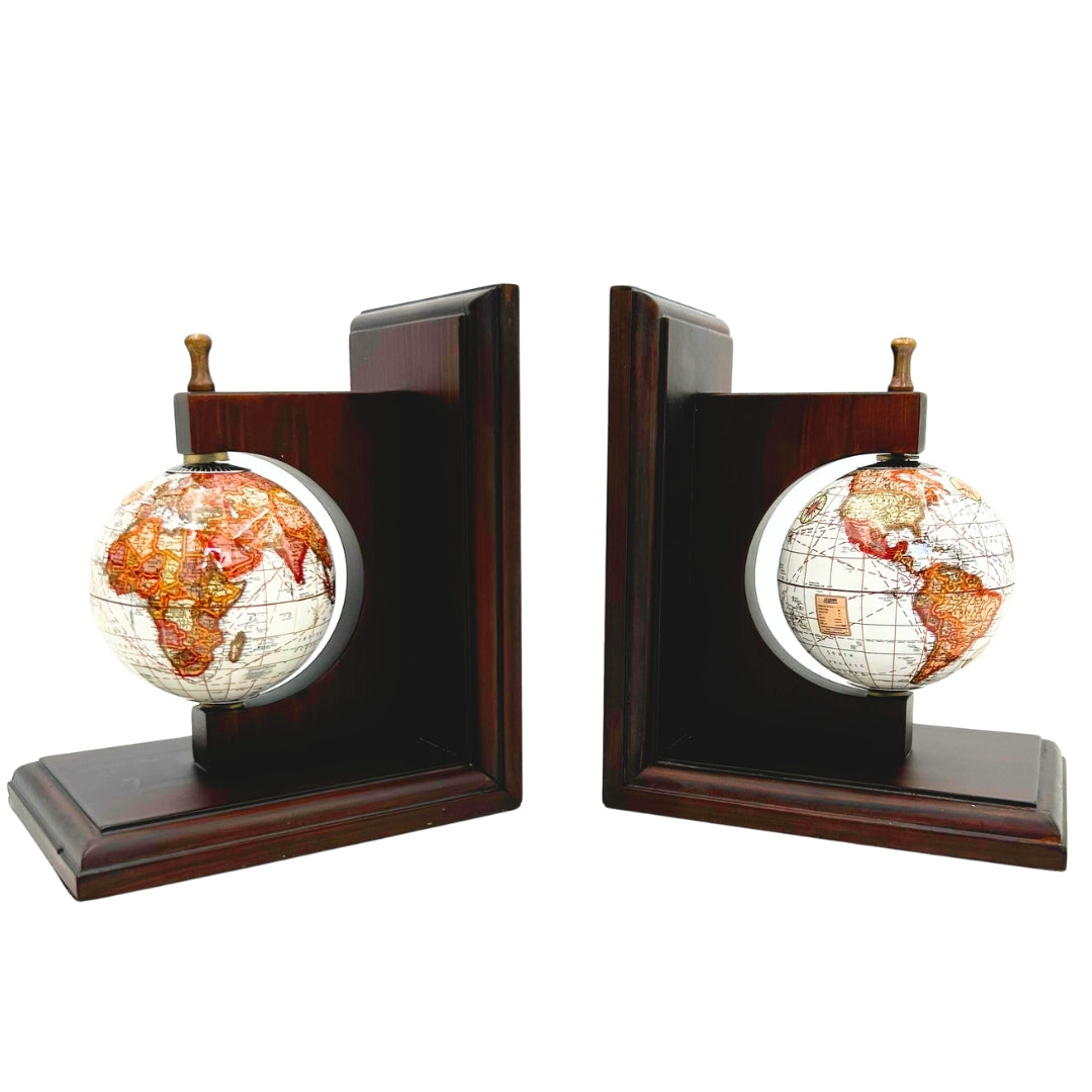 Bookend Book Supports Globes - Gift for a Traveler - NC2677C