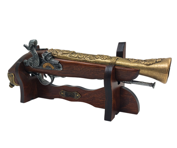 Percussion Pistol on Stand - 18th-Century Replica – 154S