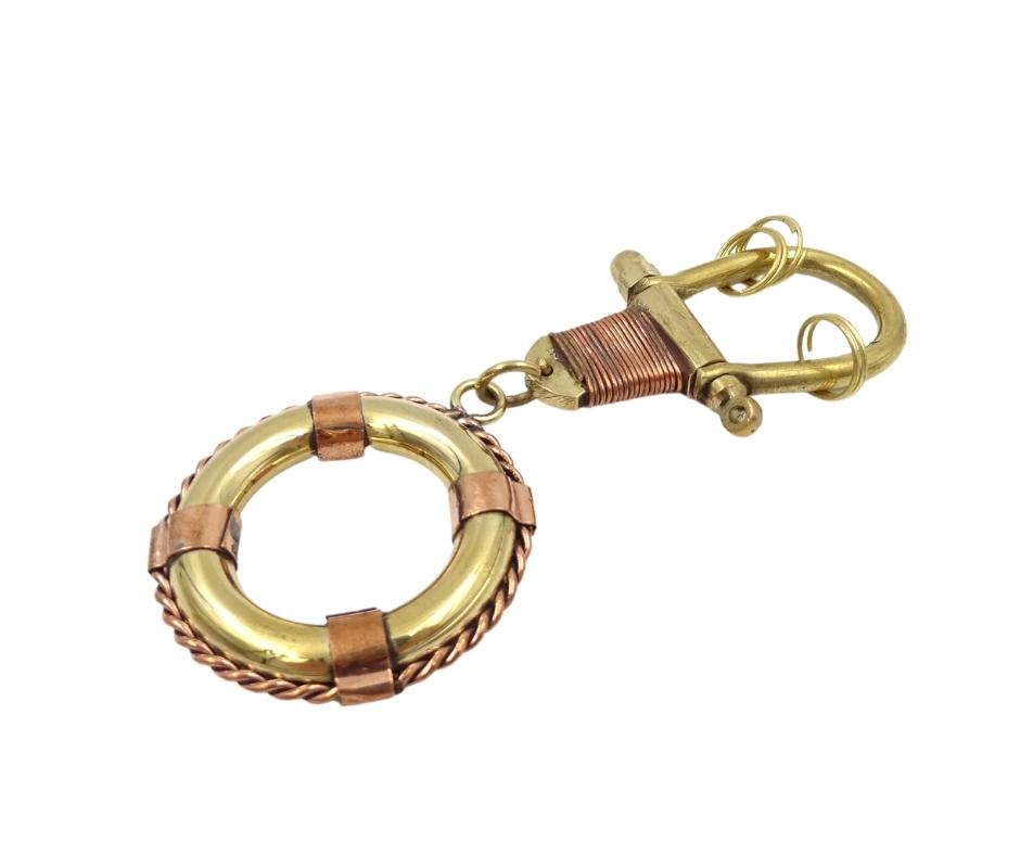 Life Buoy Keychain BN-2158 in a Wooden Box