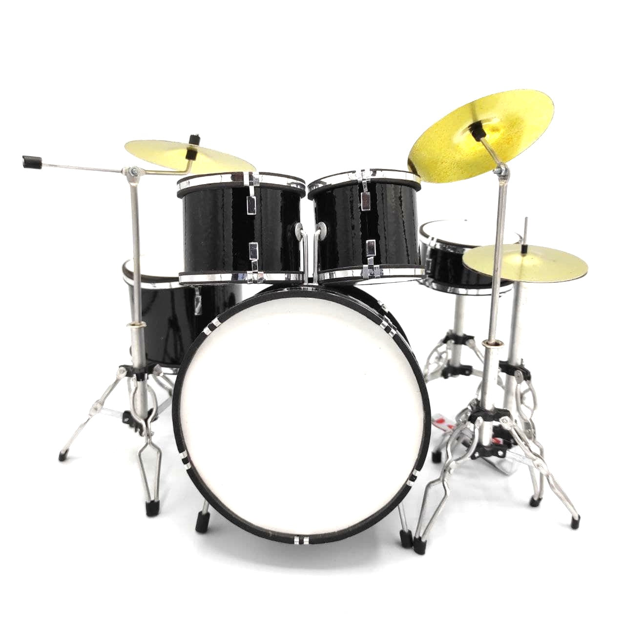 Mini drum kit, black, Scale 1:5 - MDR-0022