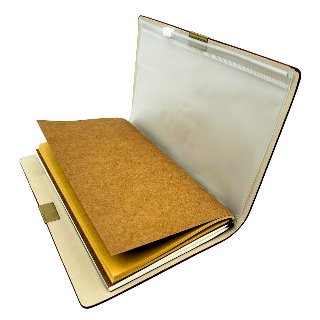 Leather Traveler's Notebook Organizer Business Card Holder Case – EE7