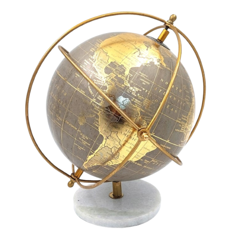 Decorative Globe on a Stone Base GLB-127
