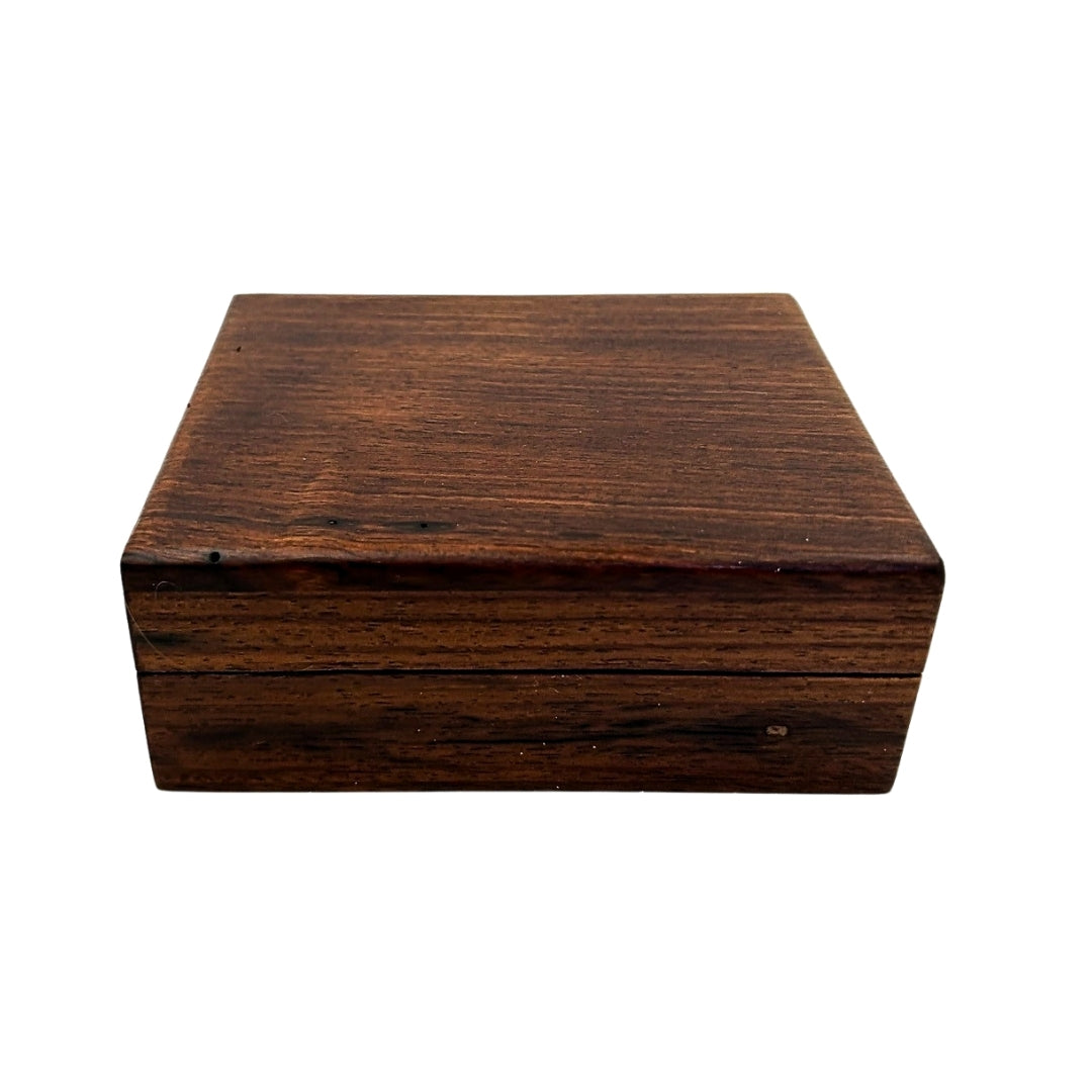 Brass Dollond Compass in Wooden Box with Sundial Function - Perfect Gift with Engraving Option - Antique Style, Dimensions 7.5 x 7.5 x 3 cm