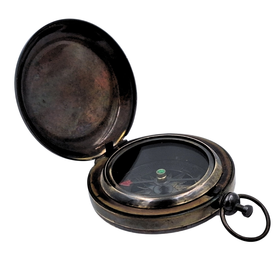 Retro Tourist Compass – Brass – Antique Finish - NC2884