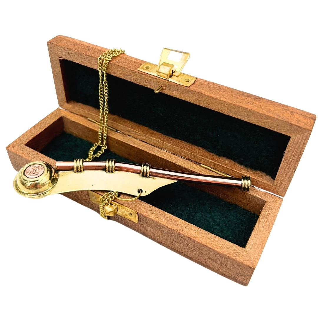 Boatswain's Whistle in a Wooden Box – NC103186
