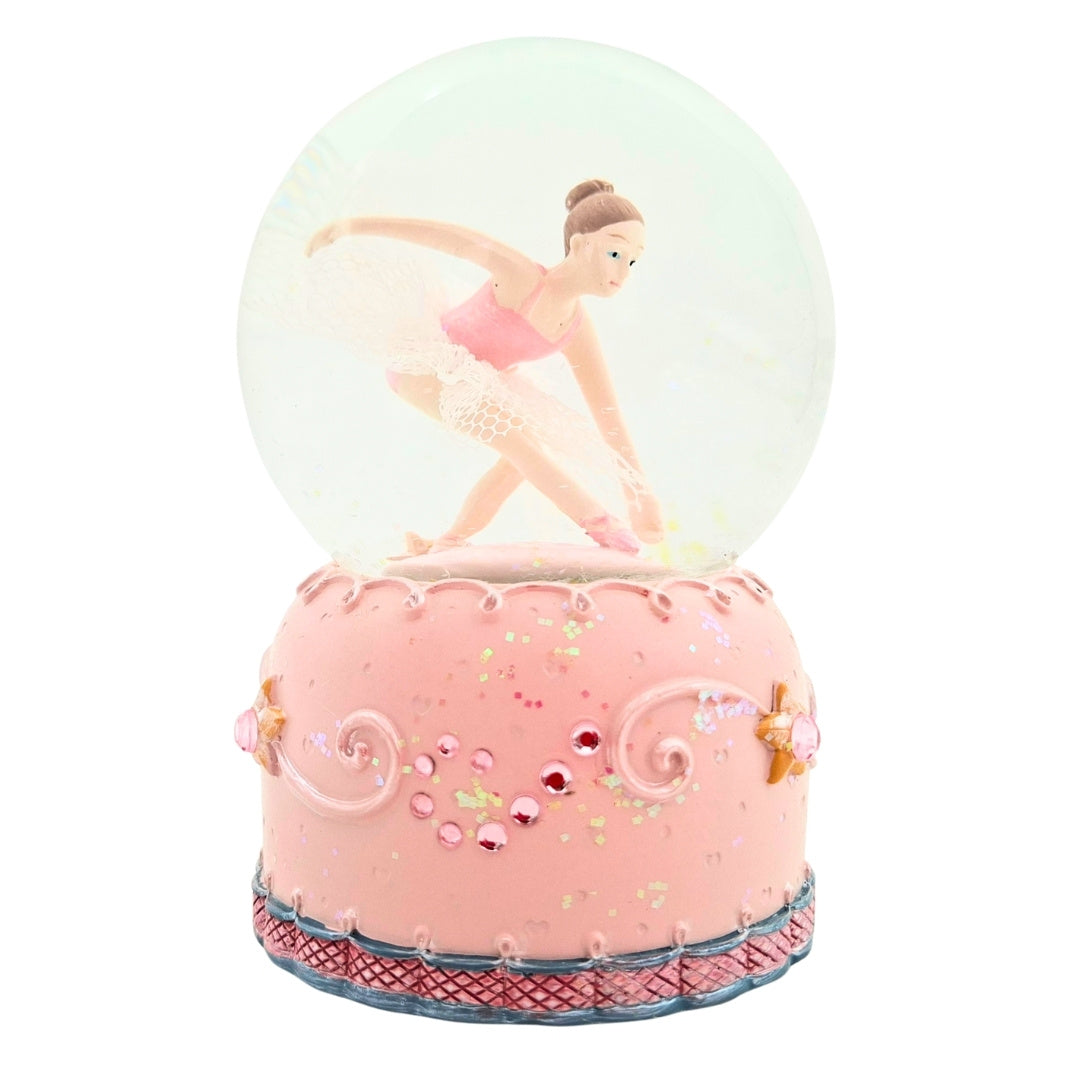 Music Box with Dancing Ballerina in a Glass Globe 12cm - MG-19016