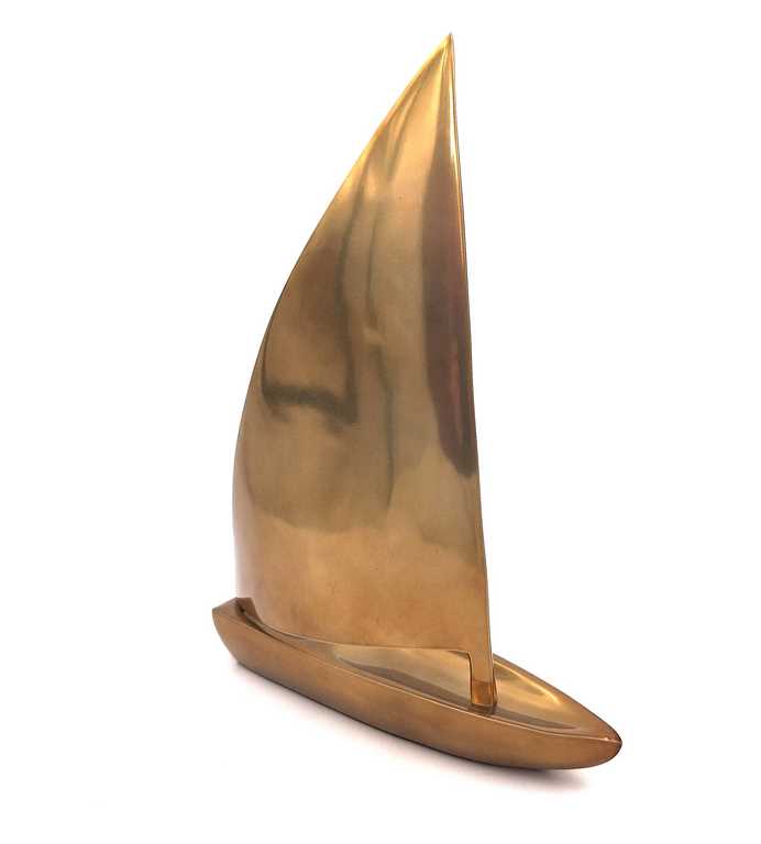 Large sailboat - aluminum - 47x38 cm - N-3044