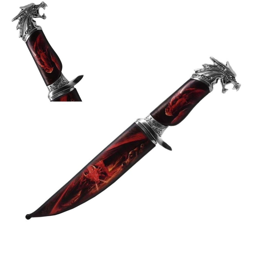 Steel Decorative Dagger - Dragon Handle - SW-189