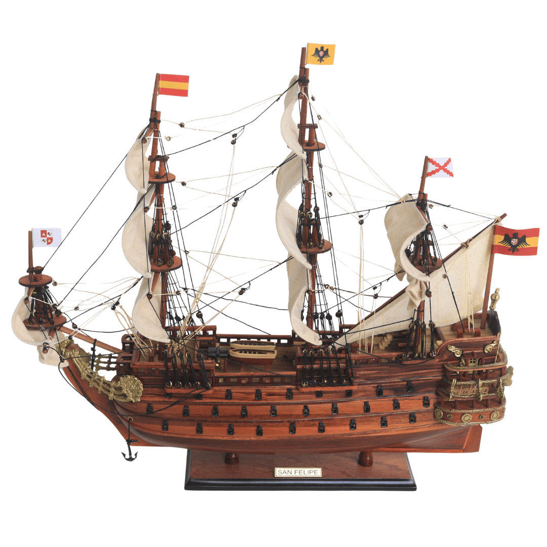 Exclusive San Felipe sailing ship model - SF4, with the option of personalization by engraving